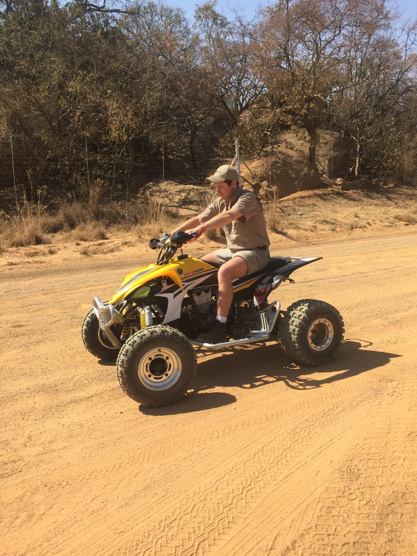 Angelo on one of his racing and adventure days